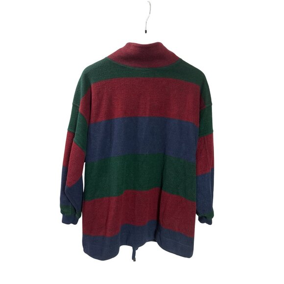 Vintage Y2K Venezia Womens Striped Pullover Sweater Drawstring Hem Size 14/16 - Picture 2 of 4